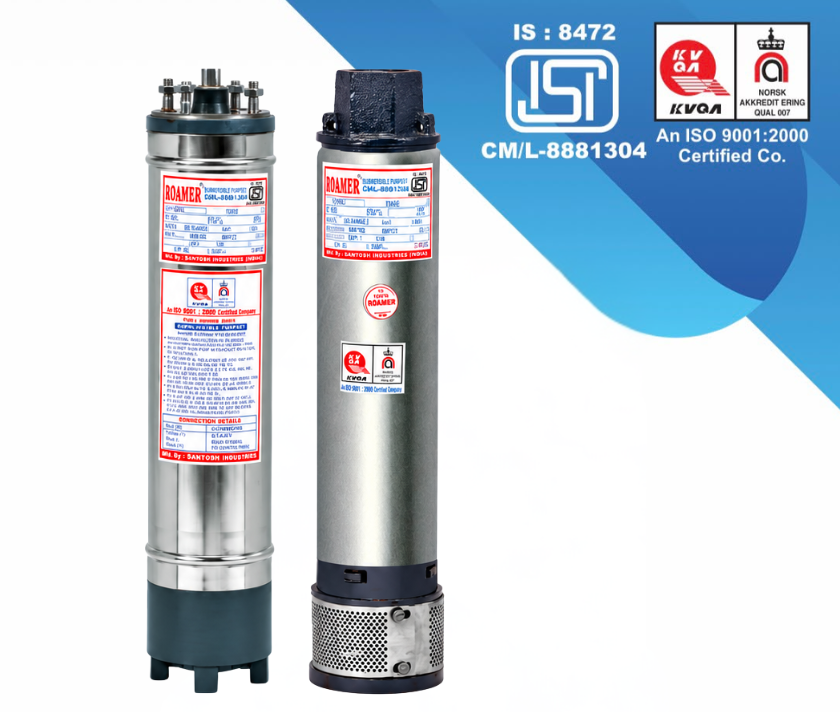 Range of vertical submersible pumps and matching motors